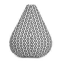 Load image into Gallery viewer, CSI Black Pattern Bean Bag Chair w/ filling