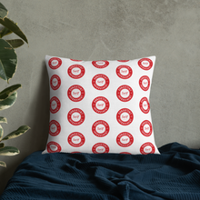 Load image into Gallery viewer, Consistent Self Improvement Pattern Pillow (Red)