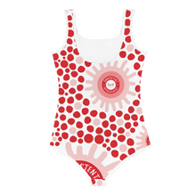 Load image into Gallery viewer, Consistent Self Improvement Kids Swimsuit (Red/Pink)