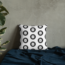 Load image into Gallery viewer, Consistent Self Improvement Pattern Pillow (Black)