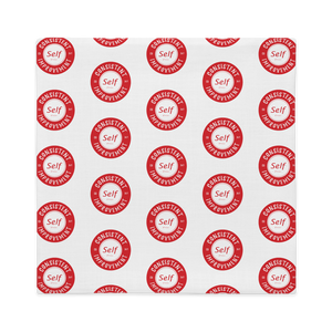 Consistent Self Improvement Pillow Case (Red)