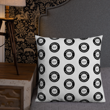 Load image into Gallery viewer, Consistent Self Improvement Pattern Pillow (Black)