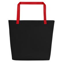 Load image into Gallery viewer, Consistent Self Improvement Black Beach Bag (Red Logo)