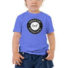 Load image into Gallery viewer, Consistent Self Improvement Toddler T-Shirt (Black Logo)